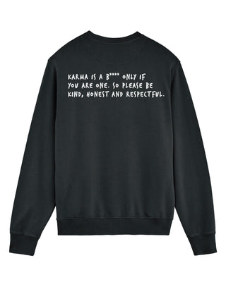 Sweatshirt Vintage Brodé "Karma is a B****"