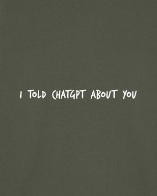 Sweatshirt Oversize Brodé "I Told ChatGPT"