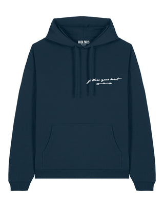 Hoodie Oversize Brodé "Follow Your Heart"