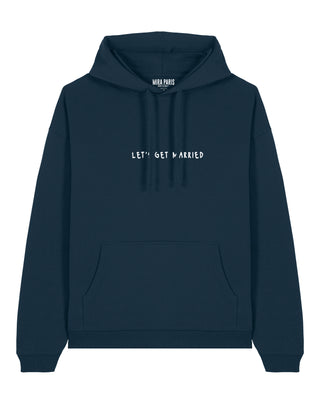 Hoodie Oversize Brodé "Let's Get Married"