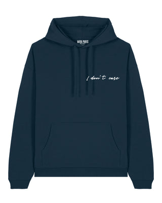 Hoodie Oversize Brodé "I Don't Care"
