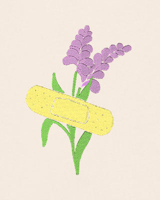 Cropped Hoodie à Zip Brodé "Bandage"