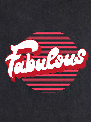 T-shirt Roll Up Brodé "Fabulous"