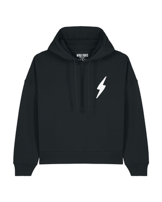 Cropped Hoodie Brodé "Power"