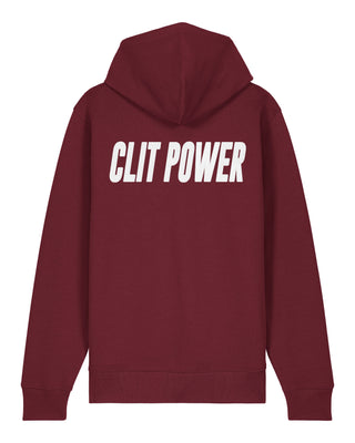 Hoodie à Zip Brodé "Clit Power"