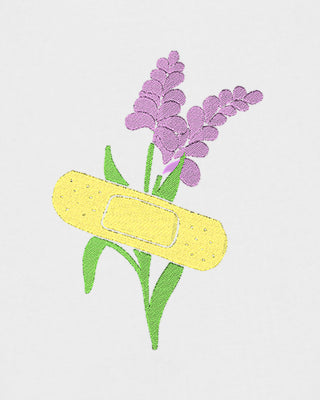 Cropped Hoodie à Zip Brodé "Bandage"