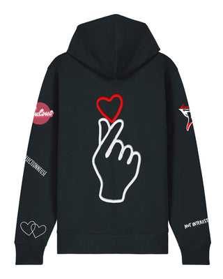 Hoodie à Zip Brodé "Moi Non Plus"