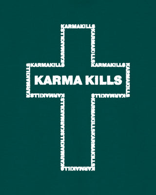 Hoodie à Zip Brodé "Karma Kills"