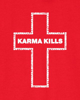 Hoodie à Zip Brodé "Karma Kills"