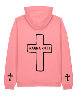 Hoodie Oversize Brodé "Karma Kills"
