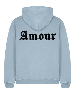 Hoodie Oversize Brodé "Amour Gothic"