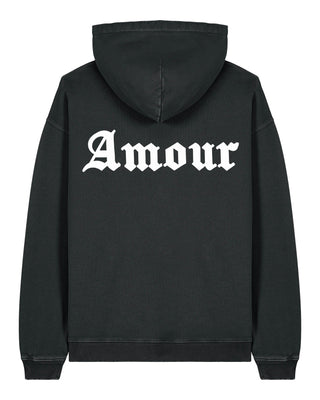 Hoodie Oversize Brodé "Amour Gothic"