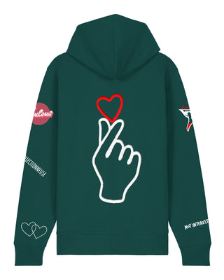 Hoodie à Zip Brodé "Moi Non Plus"