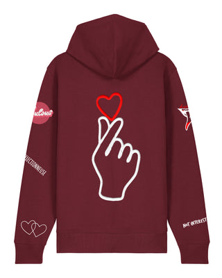 Hoodie à Zip Brodé "Moi Non Plus"
