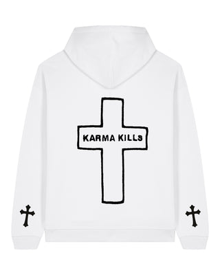 Hoodie Oversize Brodé "Karma Kills"