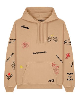 Hoodie Oversize "Graffiti Mira"