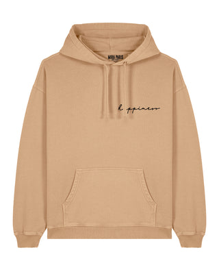 Hoodie Oversize Brodé "Happiness"