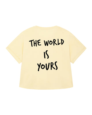 T-shirt Oversize "The World is Yours"