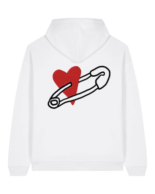 Hoodie Oversize Brodé "Coeur Pins"