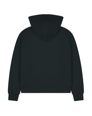 Cropped Hoodie à Zip Brodé "French Accent"