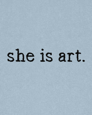 Hoodie Oversize Brodé "She Is Art"