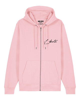 Hoodie à Zip Brodé "Liberté"