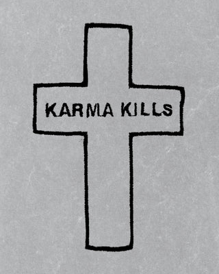 Polo Vintage Brodé "Karma Kills"