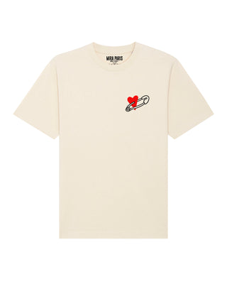 T-shirt Classic Brodé "Coeur Pins"