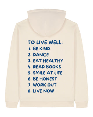 Hoodie Oversize "To Live Well"