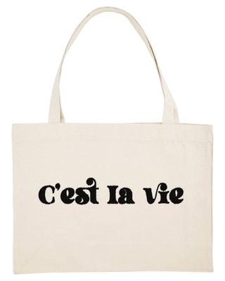 Shopping Bag Brodé "C'est La Vie"