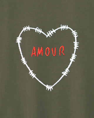 Sweatshirt Vintage Brodé "Amour"