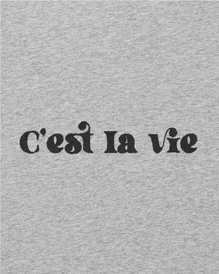 T-shirt Oversize Brodé "C'est La Vie"