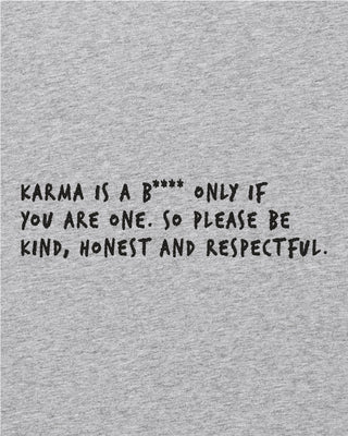 T-shirt Oversize Brodé "Karma Is A B****"