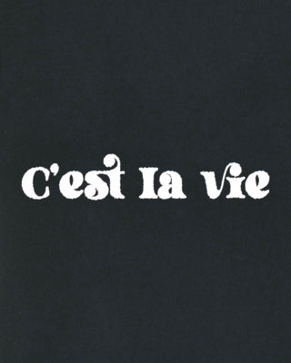 T-shirt Classic Brodé "C'est La Vie"
