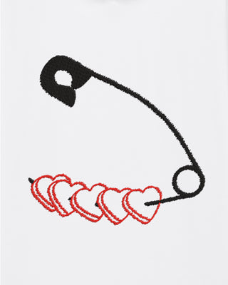 Hoodie Classic Brodé "Heart Pins"