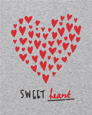 T-shirt Oversize Brodé "Sweet Heart"