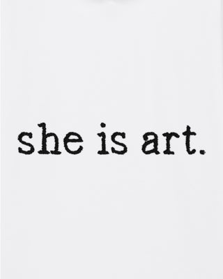 Hoodie Classic Brodé "She is Art"