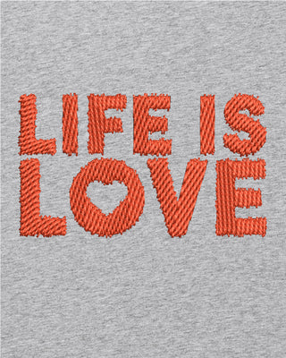 T-shirt Oversize Brodé "Life is Love"