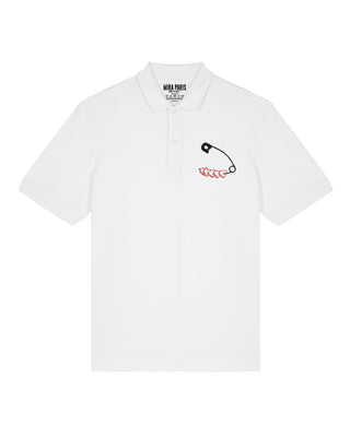 Polo Brodé "Heart Pins"