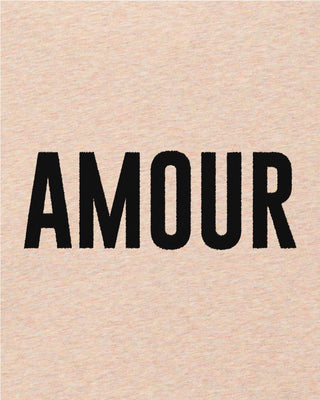 T-shirt Oversize Brodé "Amour"