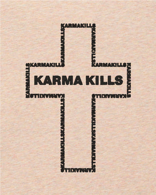 T-shirt Oversize Brodé "Karma Kills"