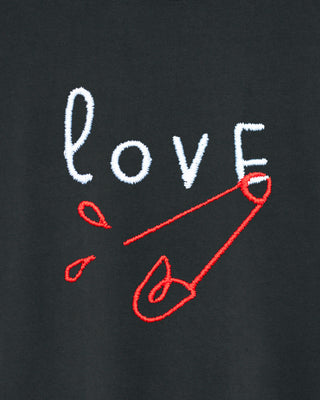 Sweatshirt Vintage Brodé "Love"