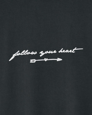 Sweatshirt Vintage Brodé "Follow Your Heart"