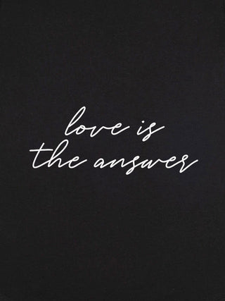 T-shirt Roll Up Brodé "Love Is The Answer"