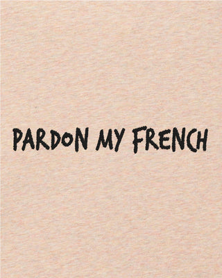 T-shirt Oversize Brodé "Pardon My French"