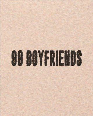 T-shirt Oversize Brodé "99 Boyfriends"