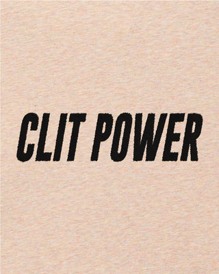 T-shirt Oversize Brodé "Clit Power"