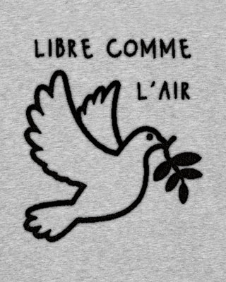 Hoodie Sherpa Brodé "Libre Comme L'Air"