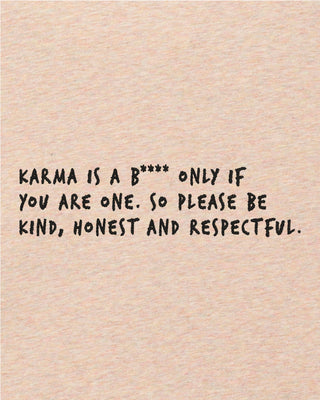 T-shirt Oversize Brodé "Karma Is A B****"