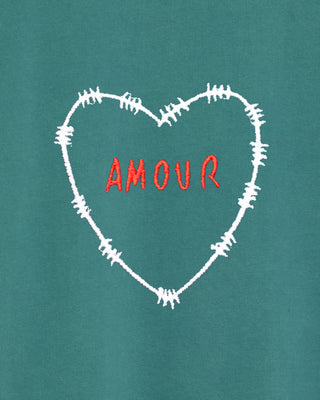 Sweatshirt Vintage Brodé "Amour"